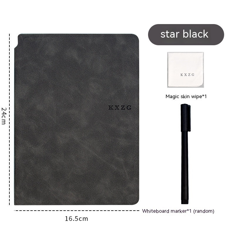 Folding Leather Whiteboard Scribbling Pad Erasable