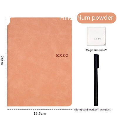 Folding Leather Whiteboard Scribbling Pad Erasable