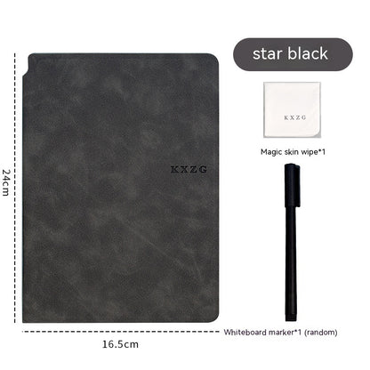 Folding Leather Whiteboard Scribbling Pad Erasable
