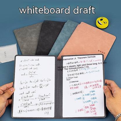 Folding Leather Whiteboard Scribbling Pad Erasable